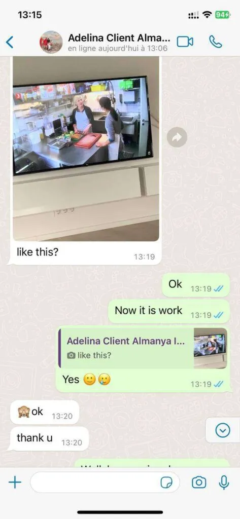 Capture exemple assistance Mario IPTV sur WhatsApp 4